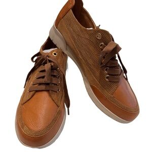 Emilie Karston Women’s Leather & Suede Lace Up Shoes/ Sneakers Sz 7.5 / EU 39